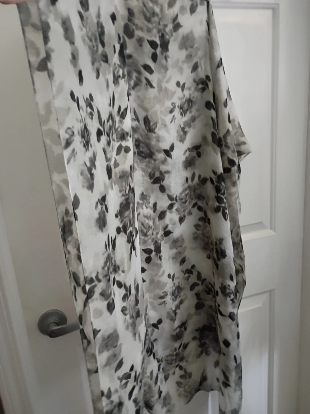 Floral Watercolor Gray Fashion Scarf